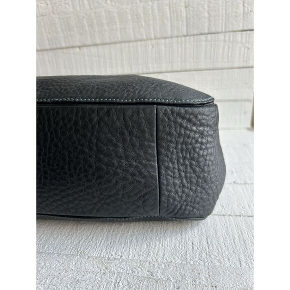 COACH Purse #8A37 BLACK Turn Lock Mini Pebbled Leather Bag - Picture 10 of 15